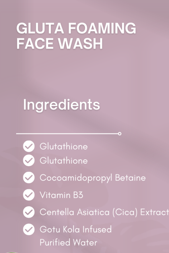 Gluta foaming Face wash