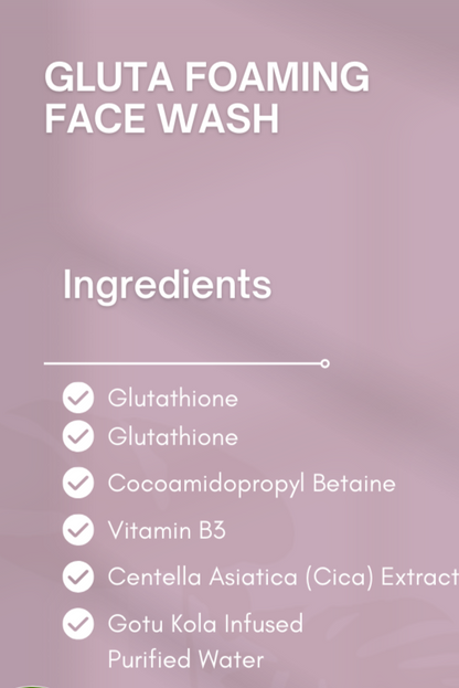 glutathione face wash benefits RE GLOW L-GLUTATHIONE Gluta foaming Face wash