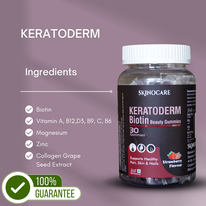 Keratoderm Biotin Beauty Gummies