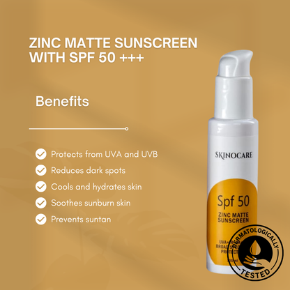 Sunscreen SPF 50 Zinc Matte