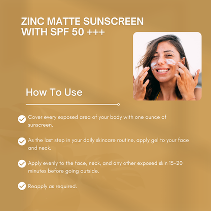 Sunscreen SPF 50 Zinc Matte